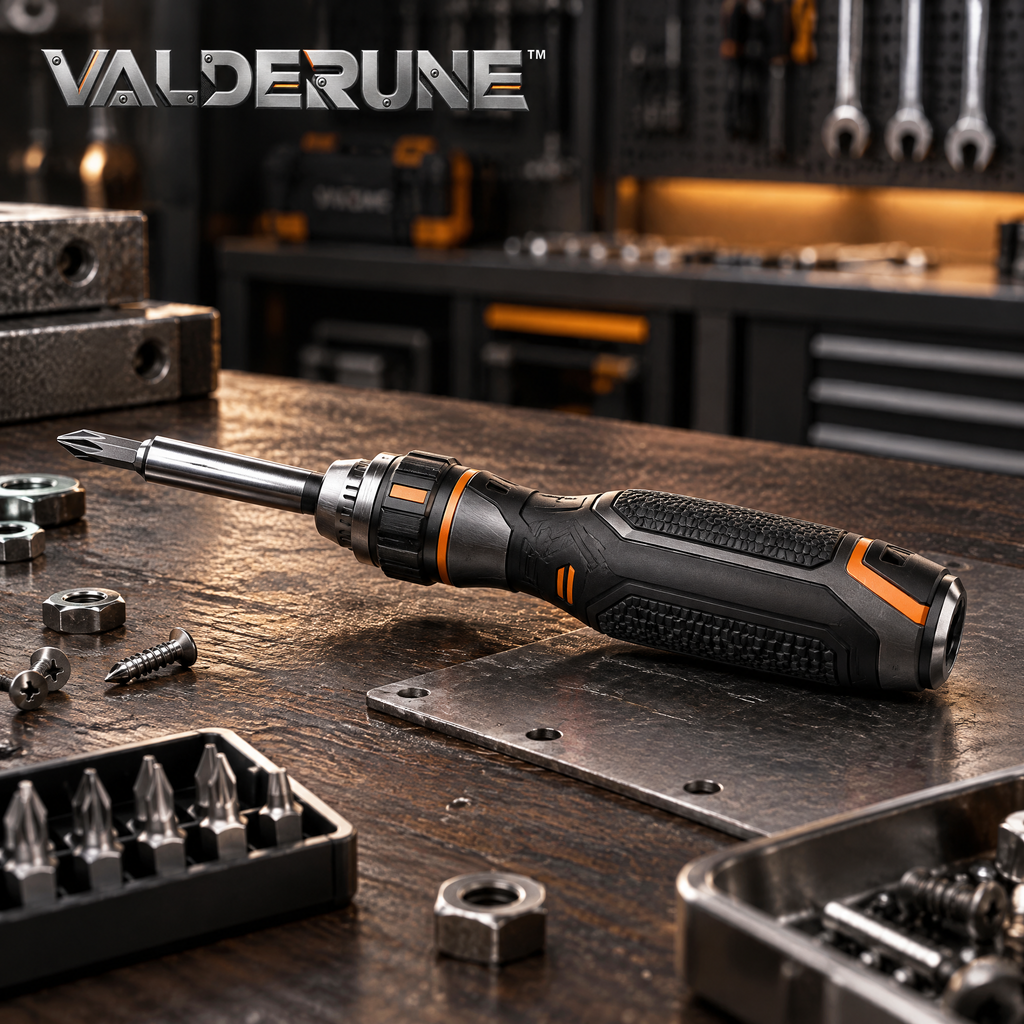 Valderune™ Multi-Bit Ratcheting Screwdriver
