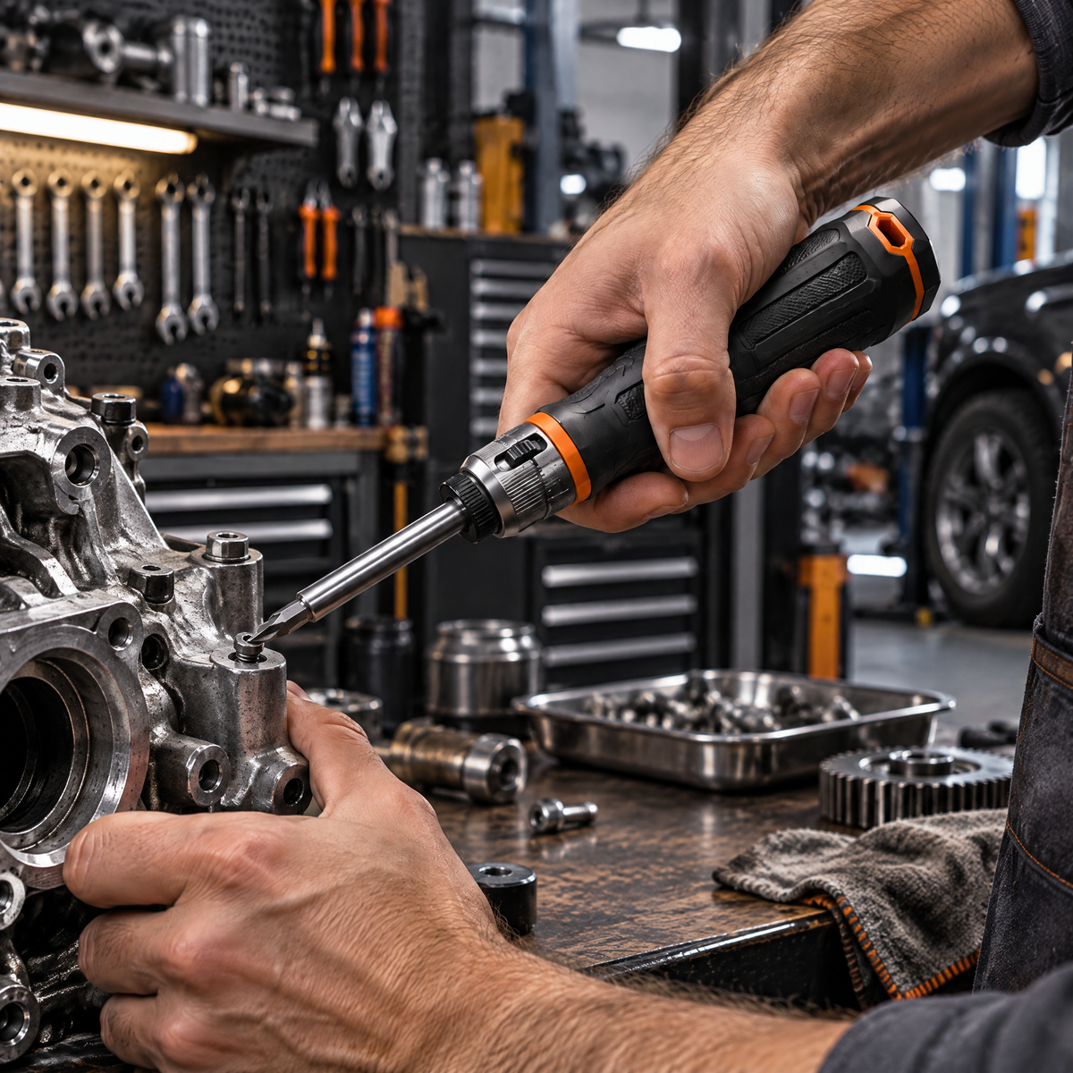 Valderune™ Multi-Bit Ratcheting Screwdriver