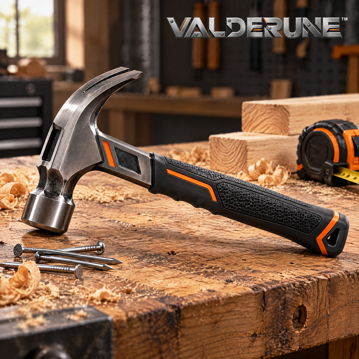 Valderune™ Pro-Grip Claw Hammer