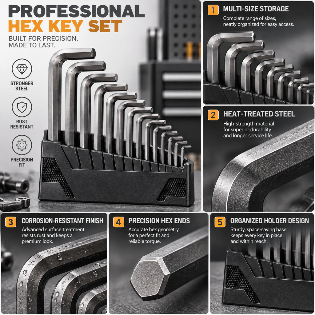 Valderune™ Professional Hex Key Set
