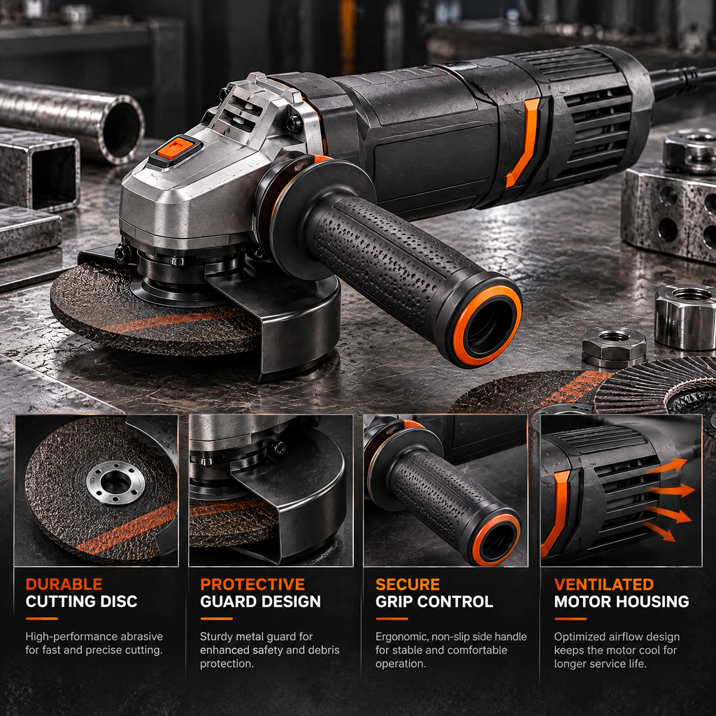 Valderune™ Heavy-Duty Angle Grinder