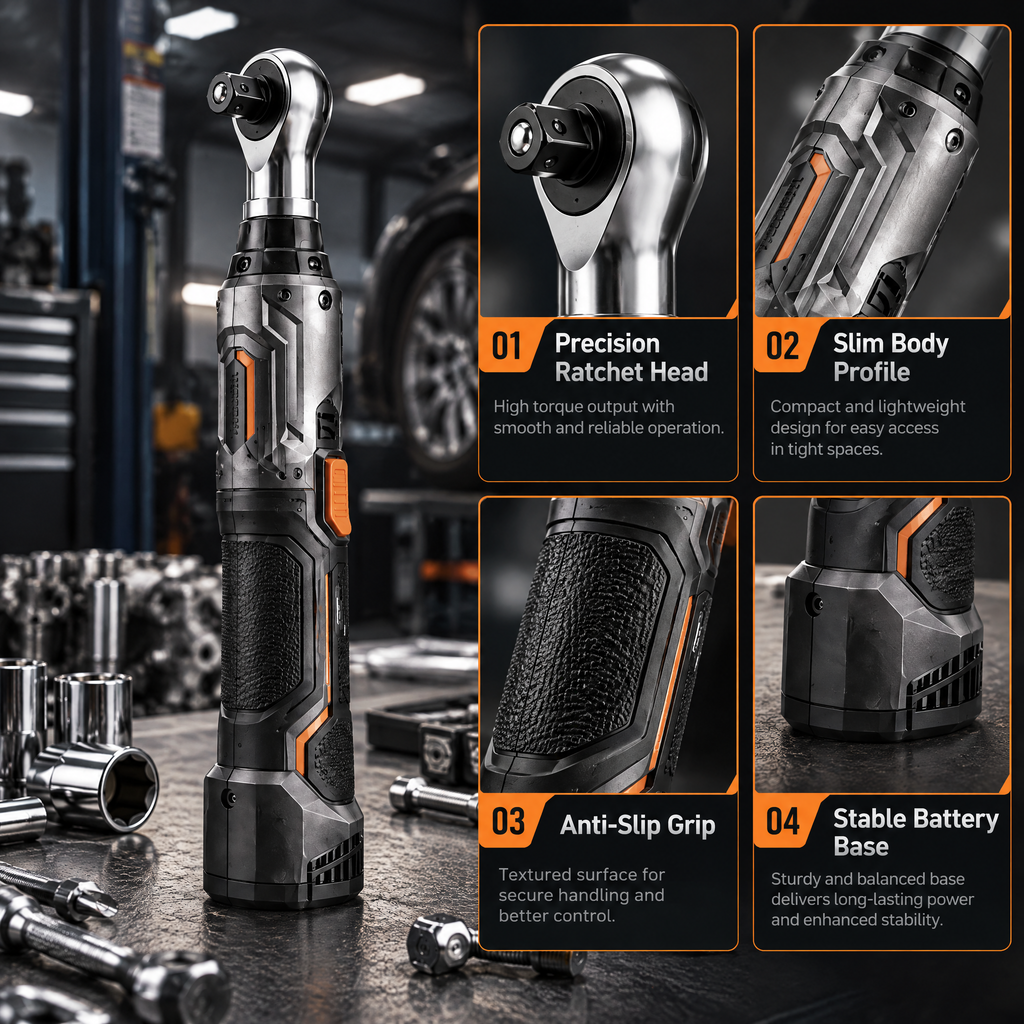 Valderune™ Cordless Electric Ratchet Wrench