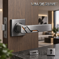 Valderune™ Modern Square Lever Door Handle Set
