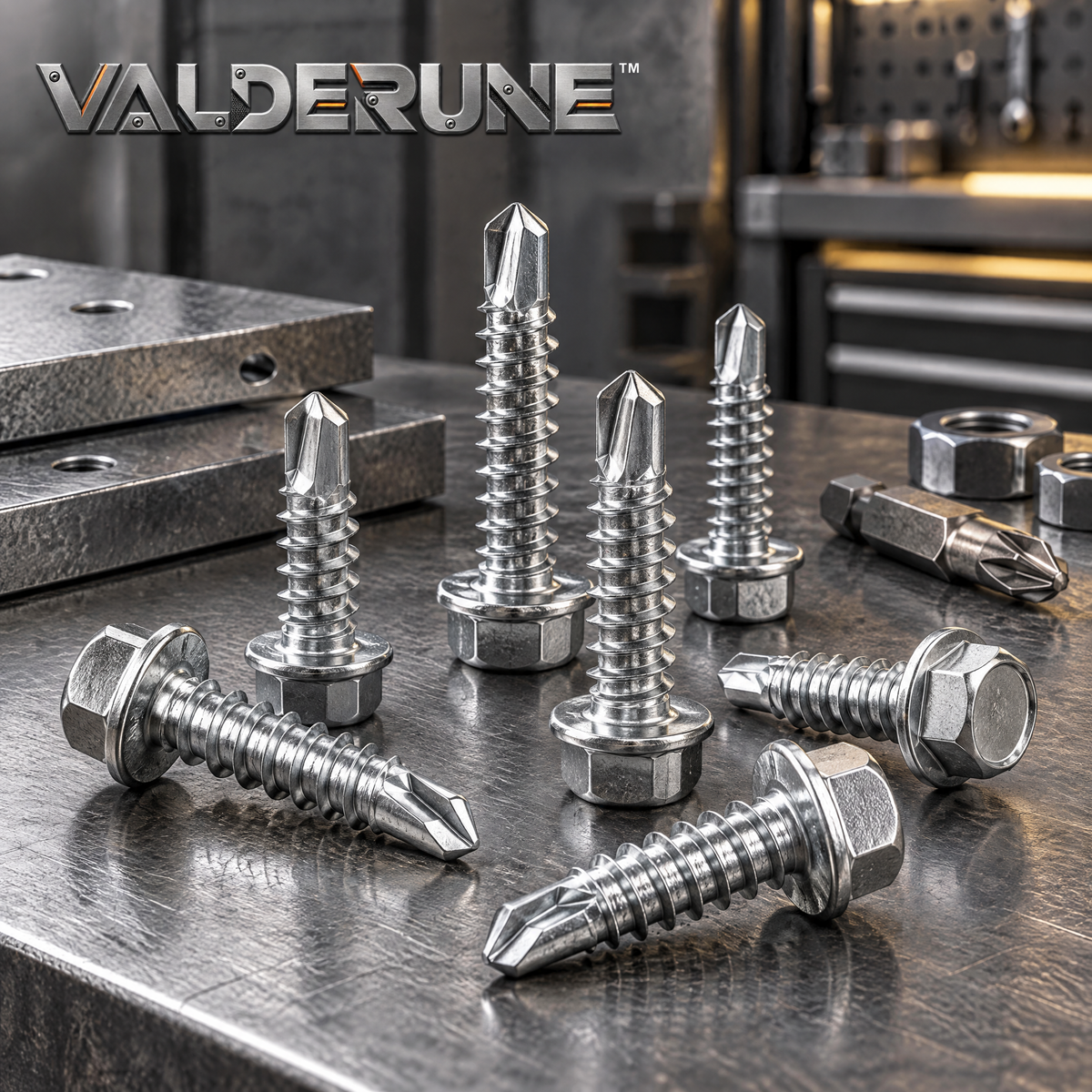 Valderune™ Self-Drilling Hex Head TEK Screws