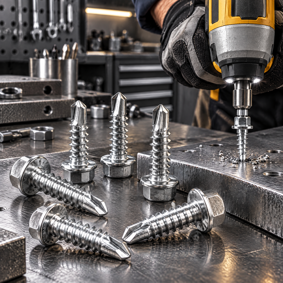 Valderune™ Self-Drilling Hex Head TEK Screws