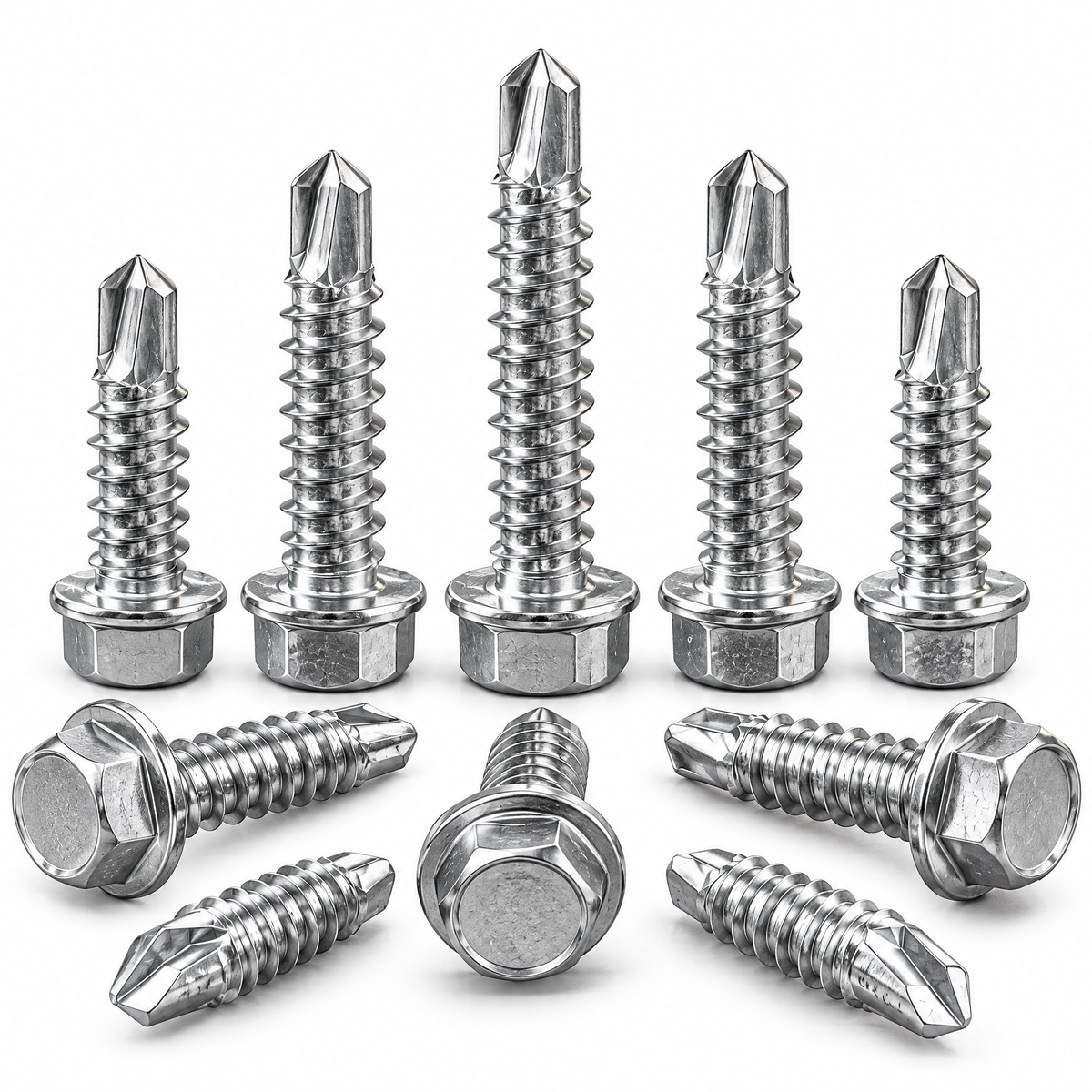 Valderune™ Self-Drilling Hex Head TEK Screws